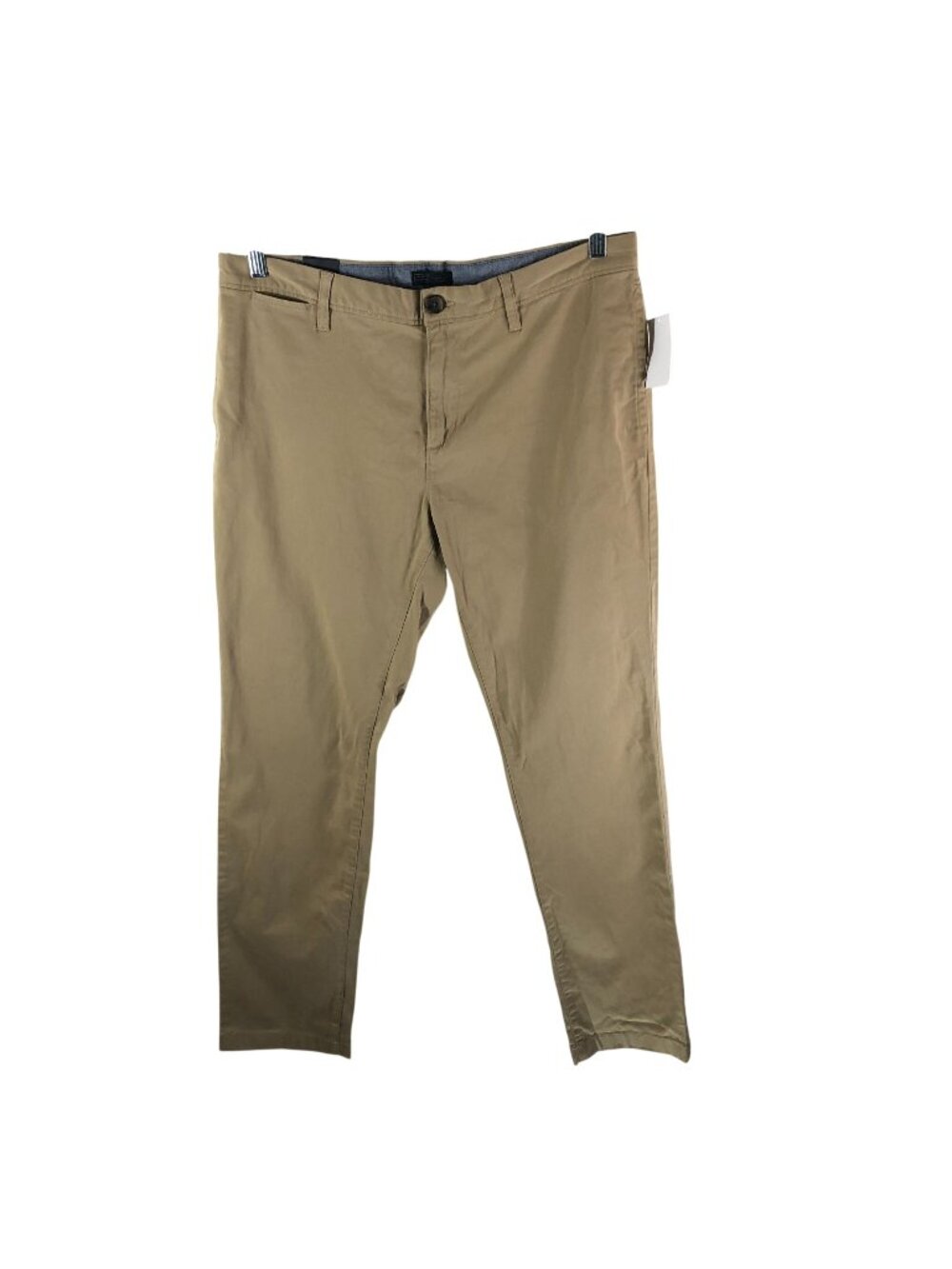 14th & Union Mens Khaki Pants Slim Fit Cotton Stretch Beige 36x32
